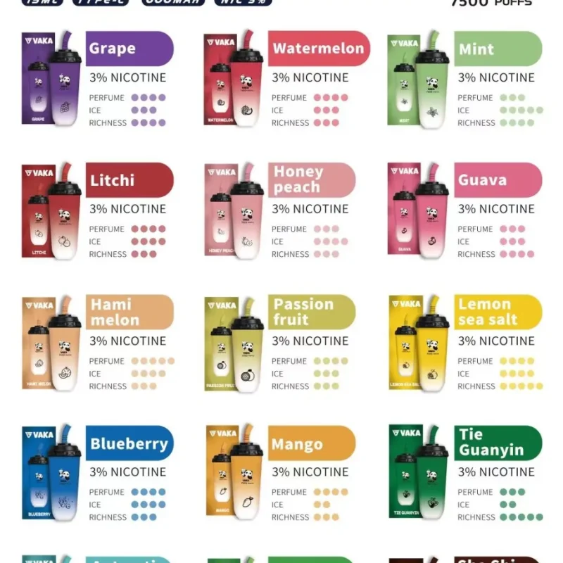【W倉】VAKA7500 PUFFS奶茶杯  一次性拋棄式